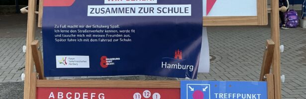 Zu Fuß zur Schule